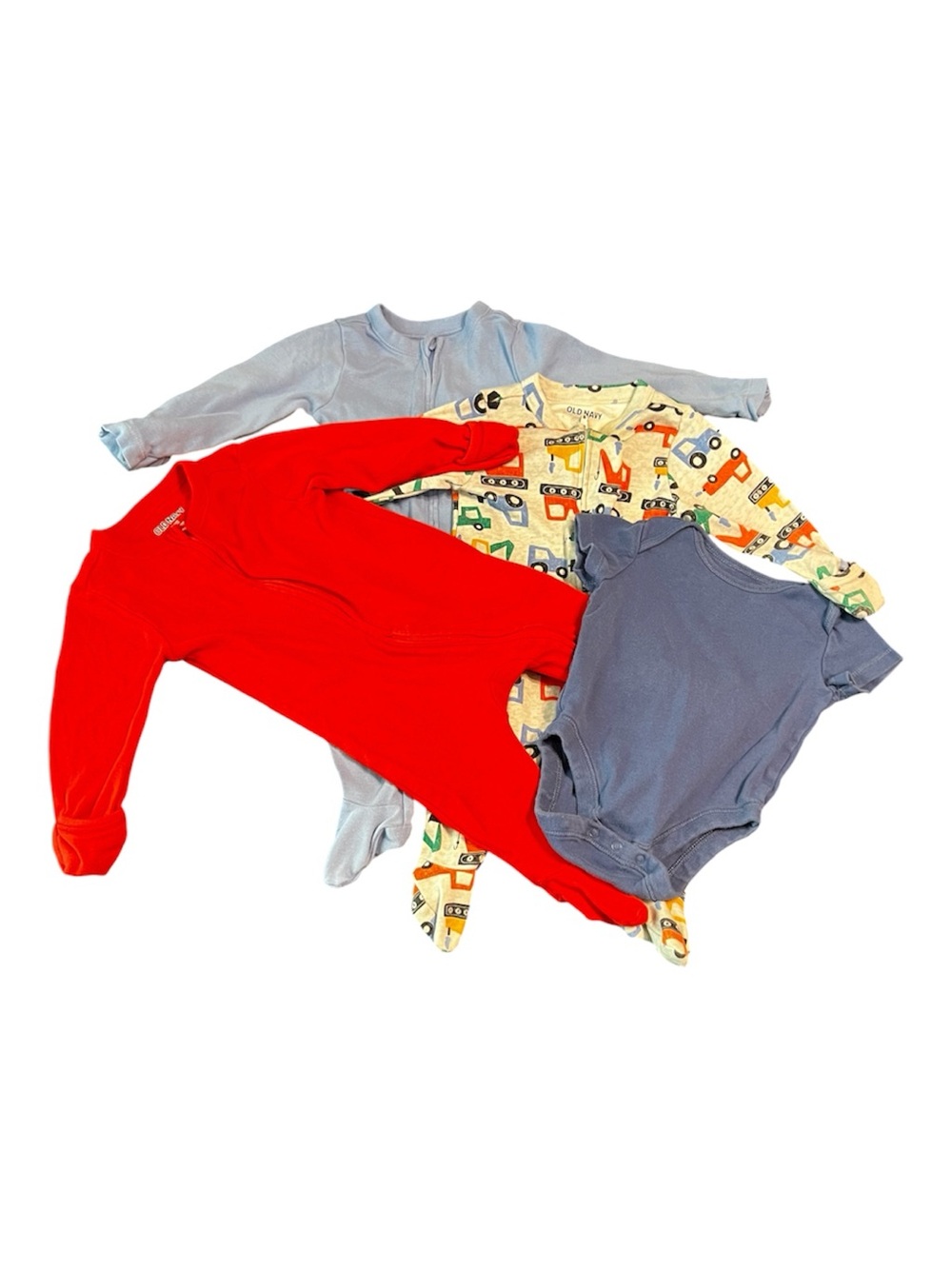 Old Navy Baby Boy 4-Piece Sleeper & Bodysuit Lot 3-6 months
